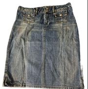 Siver Jeans Co Denim Skirt 27 Jean Skirt