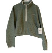 green polor quarter zip