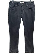 Cabi Womens New Crop Jeans Style 3189 Size 4 Black Stretch Classic Skinny Denim