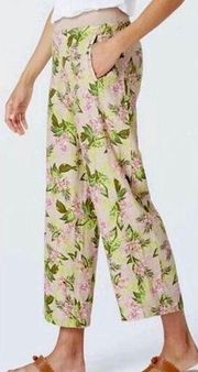 J. Jill love linen Hawaiian floral linen pants pull on small petite