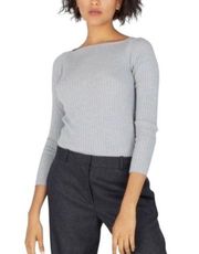 Everlane gray ribbed wool blend sweater size large