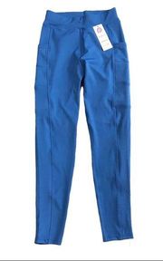 Popfit blue NWT Stella leggings pockets S athleisure yoga athletic workout