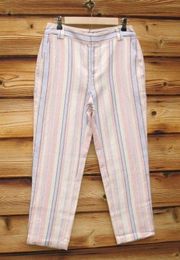 NWT Rebecca Minkoff Ginger Striped Linen Blend Pants