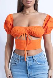 Orange Crop Top