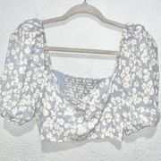 Reformation Sinead Floral Crop Top in Size 6 Ditsy Floral NEW