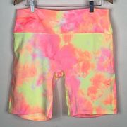 Zenana Neon Tie Dye Bike Shorts