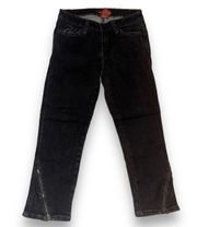 Vintage  Cropped Zippered Ankle Jeans