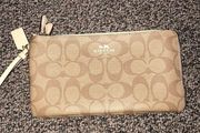 Coach Wristlet Wallet Tan