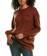 danielle bernstein brown ribbed knit pullover sweater