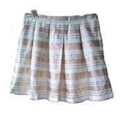 Metallic pleated skirt 