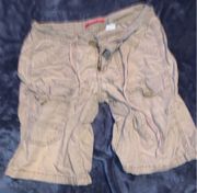 Tan cargo shorts