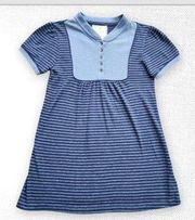 Blue Striped Knit Top, Women's Small