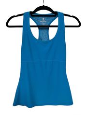 Blue 90 Degrees Workout Top with Built in Bra (Size S)