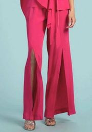 Trina Turk Genie Pink Front Slit Lounge Pants