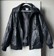 Black Faux Leather Jacket