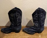 Creations by Tony Lama Blue Suede Boots 7.5 8