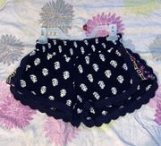 Flowing Lace Beach Shorts Size Small Navy Blue With Multicolored Sides