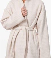 Lululemon Serene Travels Wrap coat Light Ivory white water repellant size 12