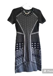 Felicity & Coco Geometric Print Sweater Dress