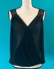 Double zero sheer black shirt