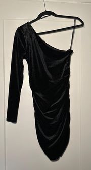 Little Black Velvet Dress