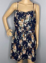 Spaghetti Straps Floral Mini dress