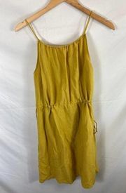 Sophie Rue Drawstring Waist Midi Dress Size Large