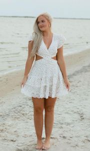 Floral Cutout Dress