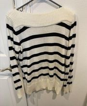 Navy & White Nautical Sweater