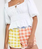 FARM Rio Anthropologie Gingham Shorts