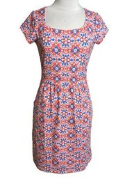 J. McLaughlin Catalina cloth geometric print dress w pockets Sz XS