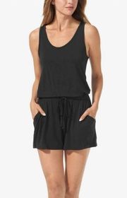 TOMMY JOHN Romper Extra Small Second Skin Lounge Jumpsuit One Piece Black Lounge