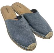 Old Navy Chambray Slip On Mules 9