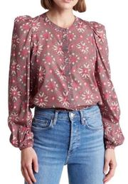 The Settler Floral Cotton Blouse - size XS