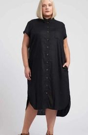 Universal Standard Cotton button down shirt dress