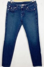 Julie Denim Skinny Jeans Flap Pockets Size 30