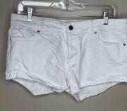 DL1961 White Karlie Boyfriend Shorts‎