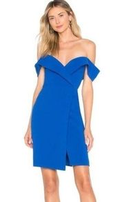 Revolve  x Chrissy Teigen Thea Mini Dress in Cobalt Blue