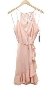 NWT Lovers and Friends x REVOLVE Gigi Wrap Dress in Blush Women’s Size Medium