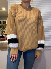 Oversized Tan Sweater