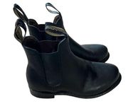 Blundstone #153 Heritage Chelsea Boots Black Leather Womens 7.5