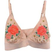 Victoria’s Secret Pink Floral Embroidered Bralette