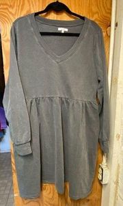 Maurice Washed out V neck Sweater Dress