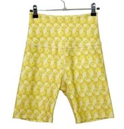 Beyond Yoga Biker Shorts Women's Small Yellow Sun Prism Endurance High Waisted