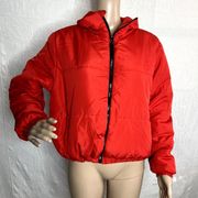 Wild Fable Red Puffer Coat