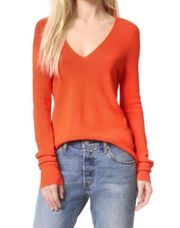 A.L.C Orange V Neck Sweater 