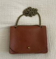 Brown Chain Crossbody Bag