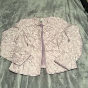 Chadwick’s Floral Sparkly Size 8 Womens Blazer with Shoulder Pads Suit Jacket