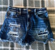 Distressed Jean Shorts