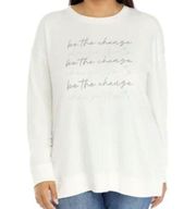 Wonderly Studio 3XL Drop Shoulder Sleeve Graphic “Be the Change” Sweatshirt